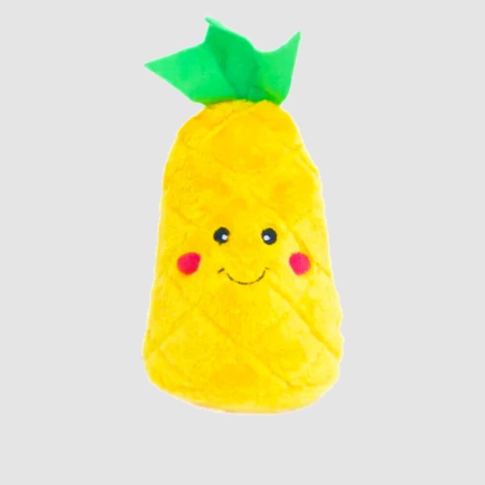 🔥3/$30 NIP Zippy Paws Pineapple NomNomz Plush Dog Toy